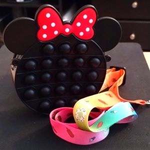 Girls Silicone cute Mickey Mouse messenger Bag